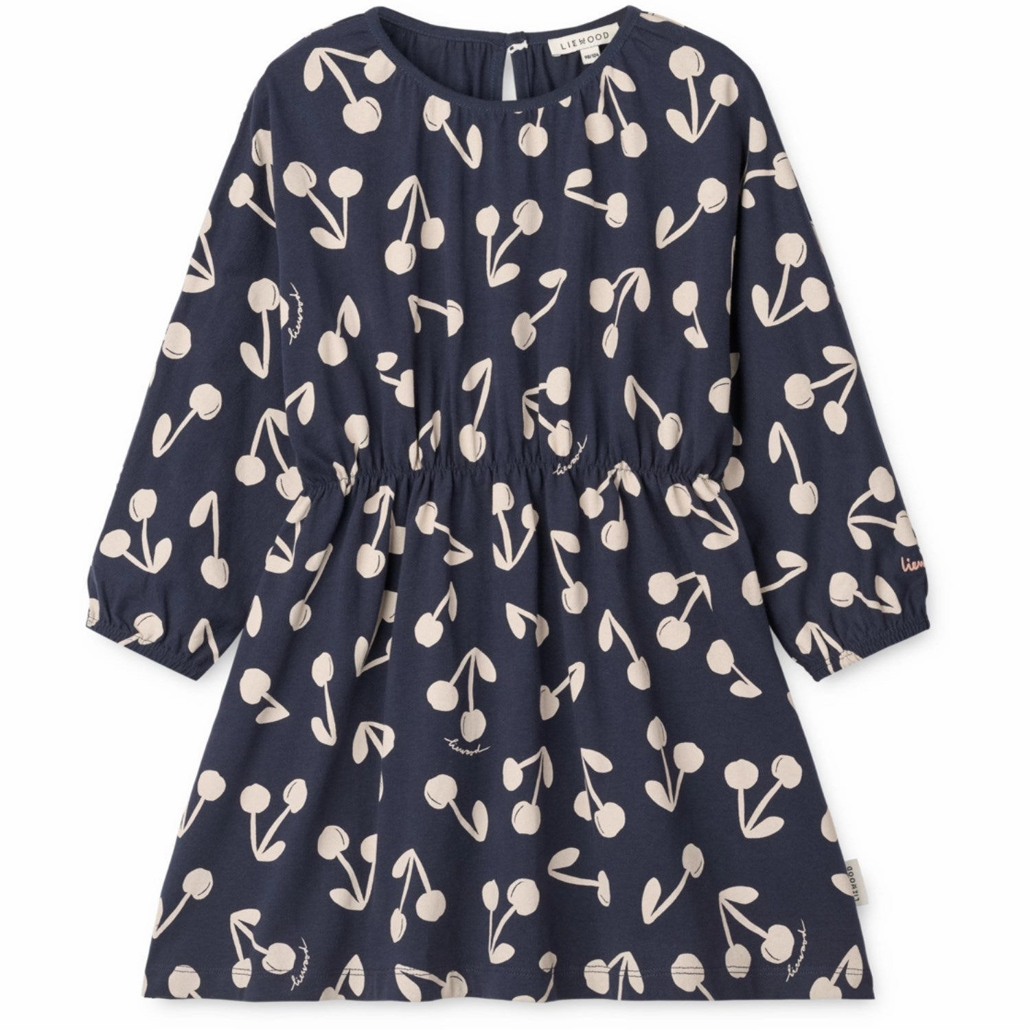 LIEWOOD Cherry Blossom / Classic Navy Sadia Printed Dress Statement Look Relaxed-fit gown