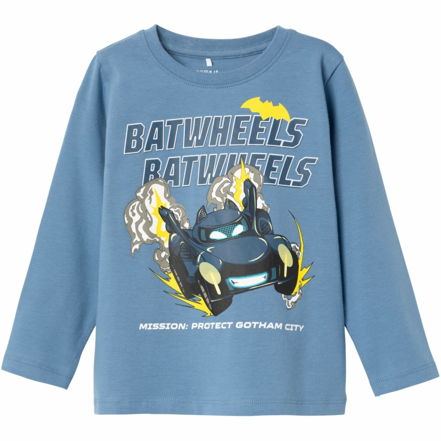 Monochrome Style Lightweight Layers Name It Coronet Blue Jatzy Bat Wheels Blouse Noos