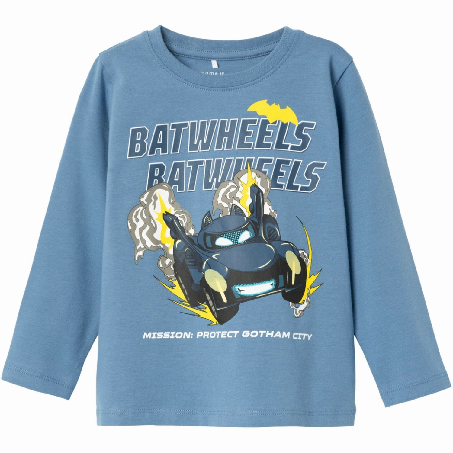 Twill Weave Relaxed Silhouette Name It Coronet Blue Jatzy Bat Wheels Blouse Noos