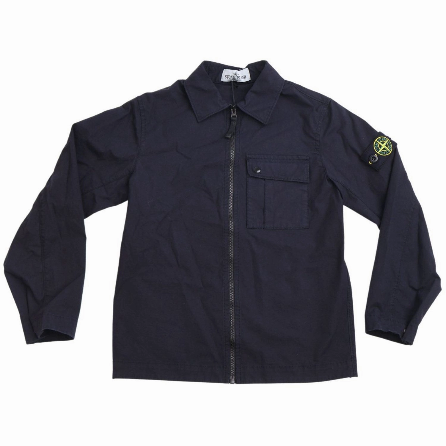 Stone Island Navy Blue Shirt No Chafe Edging