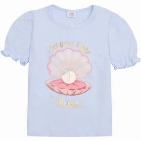 Lightweight Comfort Hust & Claire Winter Sky Alma T-Shirt