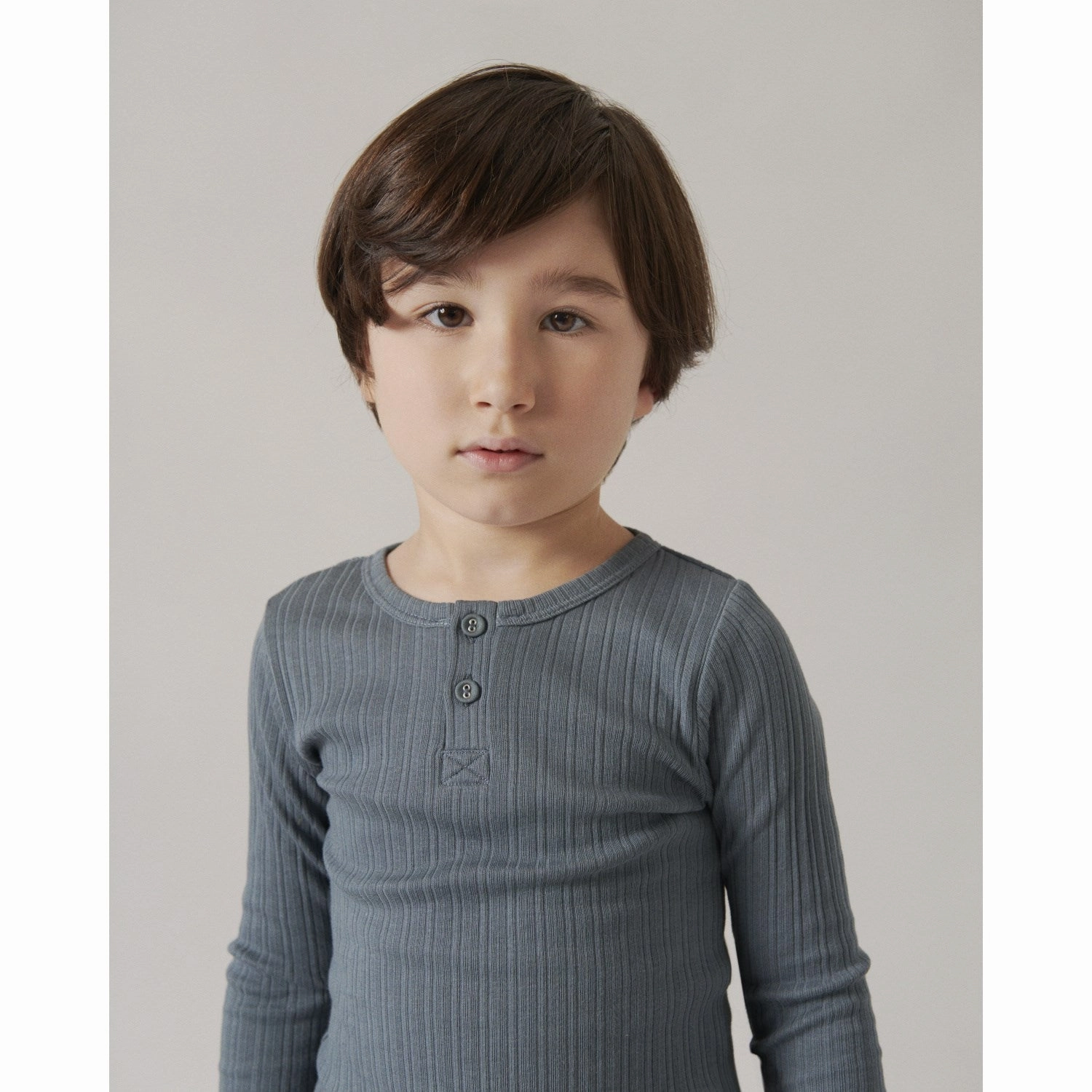 MarMar Modal Broad Rib Stormy Blue Blouse High-End Fabric Holiday Special