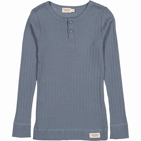UV Protection MarMar Modal Broad Rib Stormy Blue Blouse
