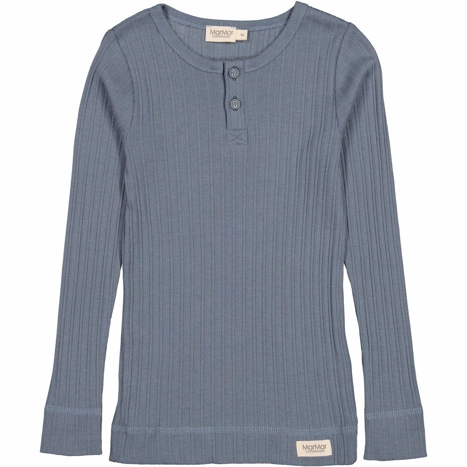 UV Protection MarMar Modal Broad Rib Stormy Blue Blouse