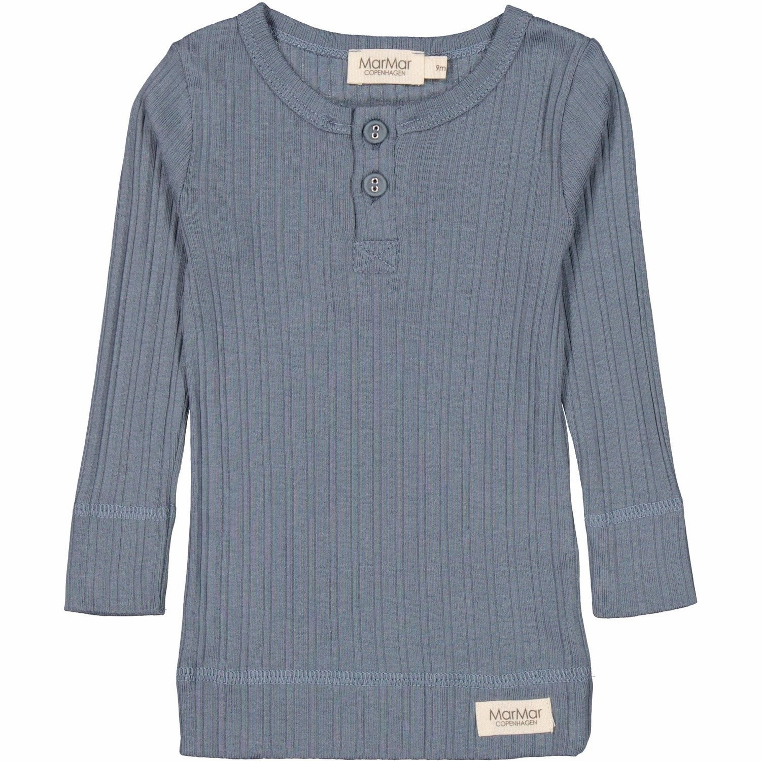 MarMar Modal Broad Rib Stormy Blue Blouse Versatile use