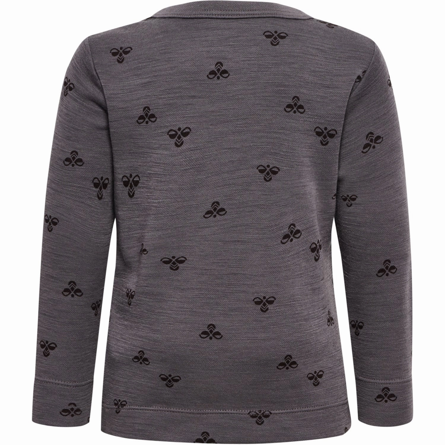 Pullover Design High-Quality Craftsmanship Hummel Charcoal Gray Mini Wool T-Shirt L/S