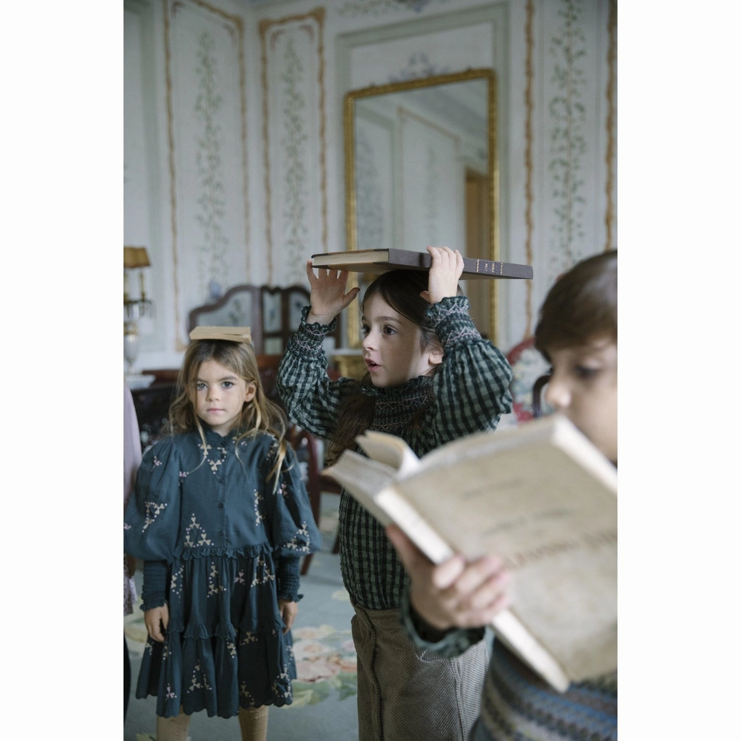 LayeredHemline Soft touch evening dress MarMar Light Embroidery Deep Forest Hearts Dela Dress