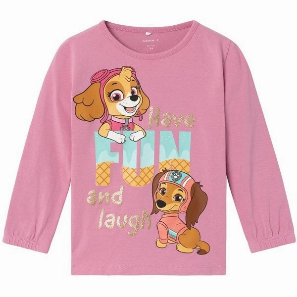 Seamless Shoulder Construction Unisex style Name it Cashmere Rose Furina Paw Patrol Blouse