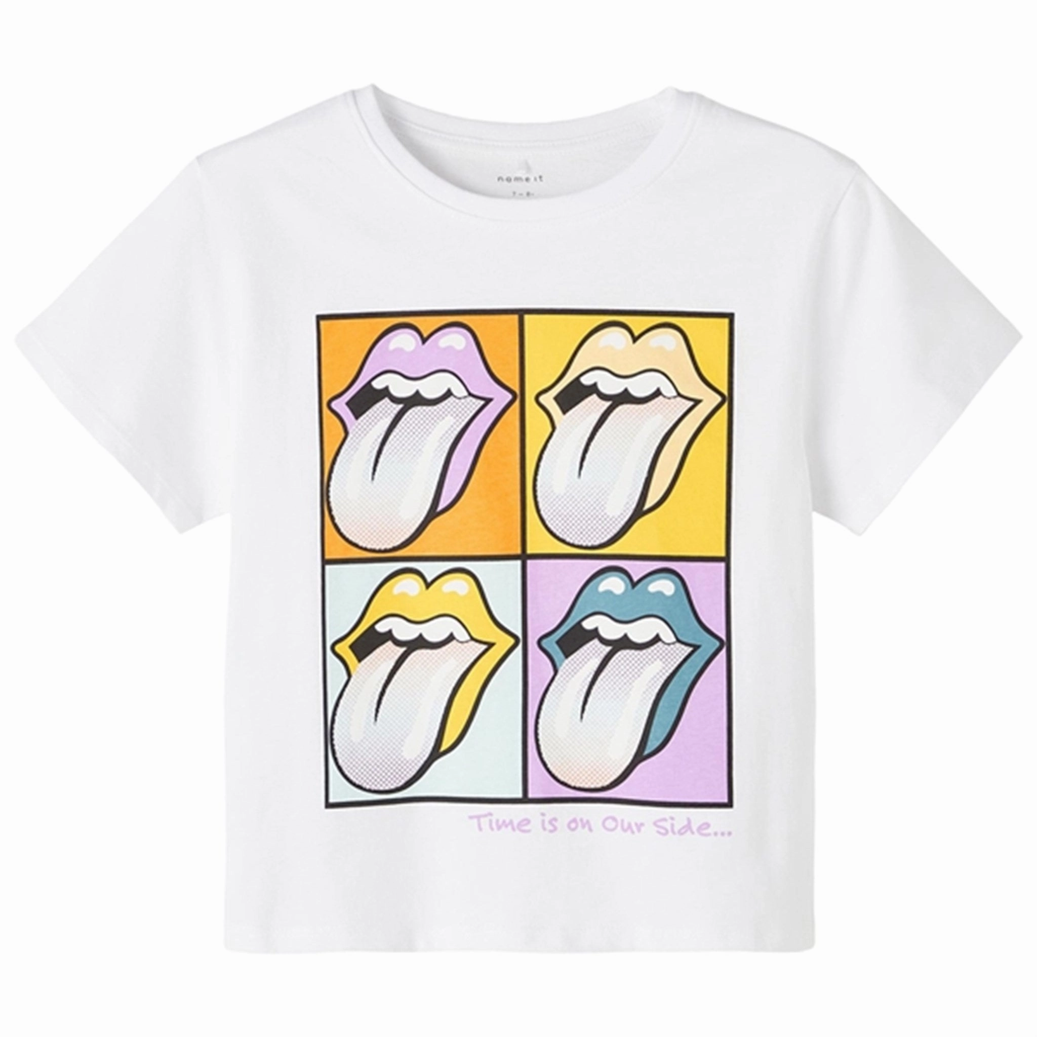 Running Gear SeamlessSidePanels Name it Bright White Mus Rolling Stones T-Shirt