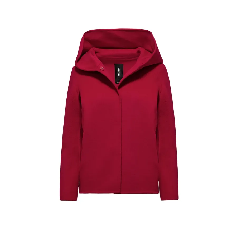 Tradition Knee Length Bomboogie cappotto corto con cappuccio da donna GW8597TWLD4 435 rosso