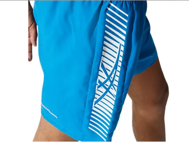 plus-size choice Asics pantaloncino da corsa da uomo Icon 7IN Short 2011B052 403 azzurro-bianco