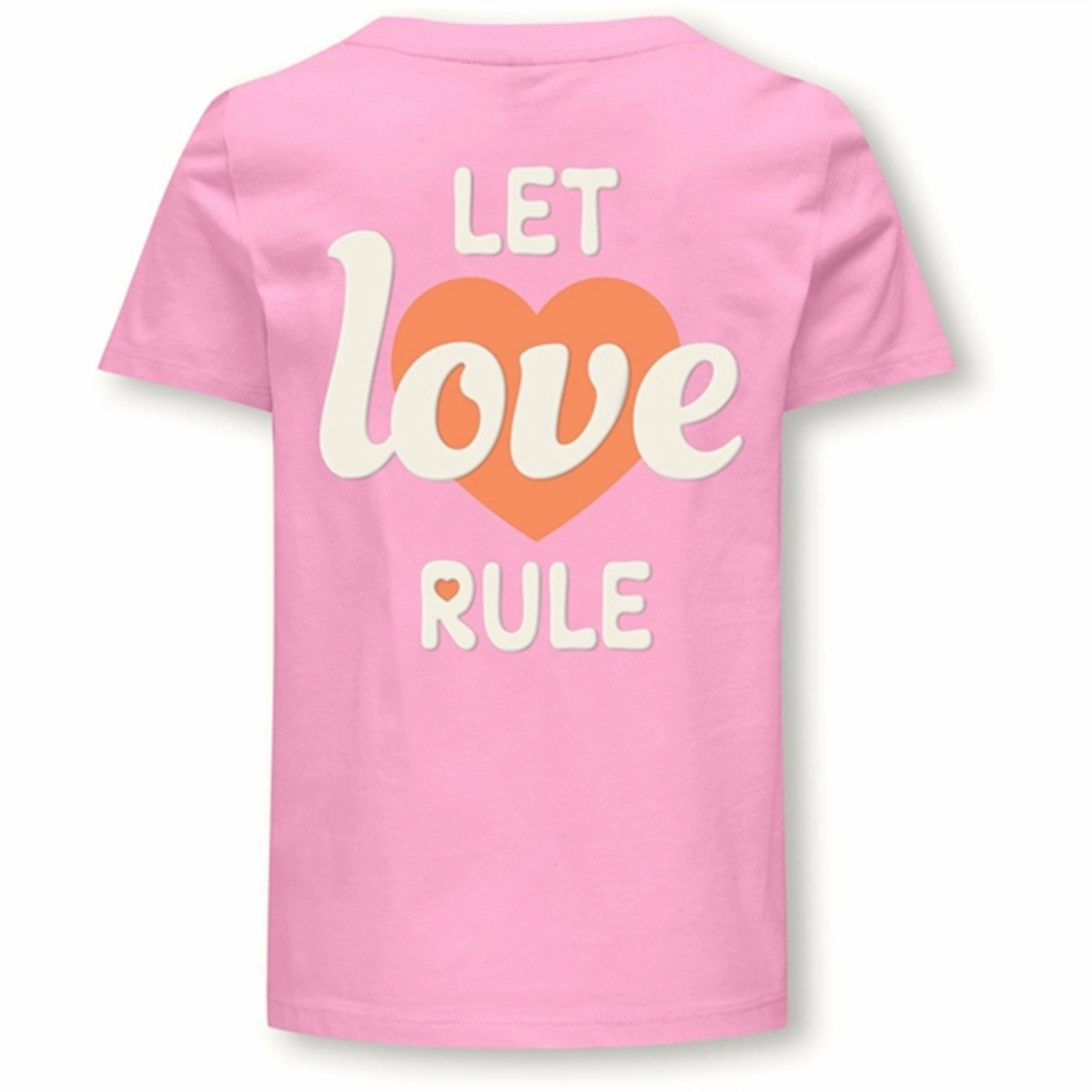 Fashion-Forward Fit Kids ONLY Begonia Pink Love Senna Heart T-Shirt