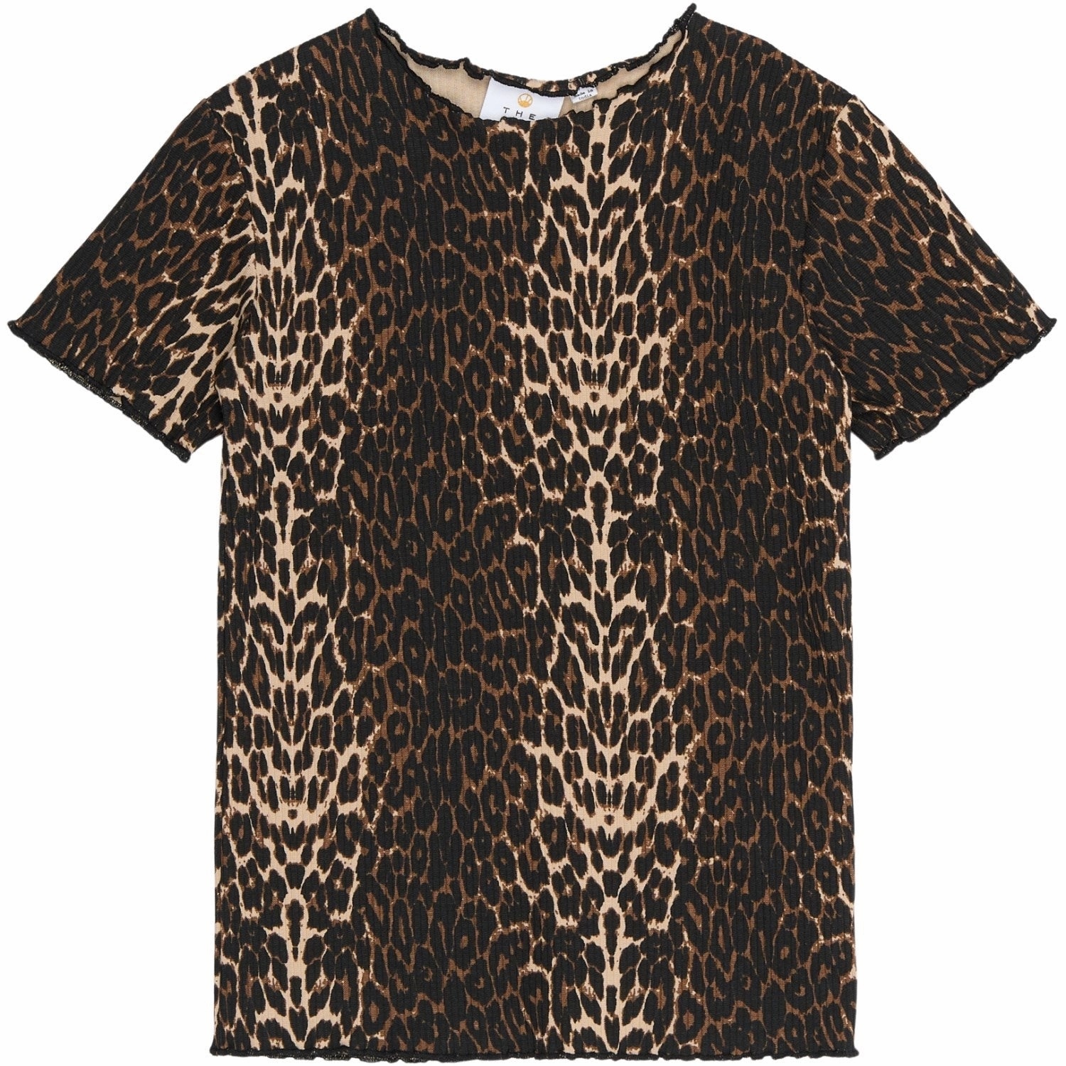 Lightweight Style The New Oxford Tan AOP Ellen Rib T-Shirt