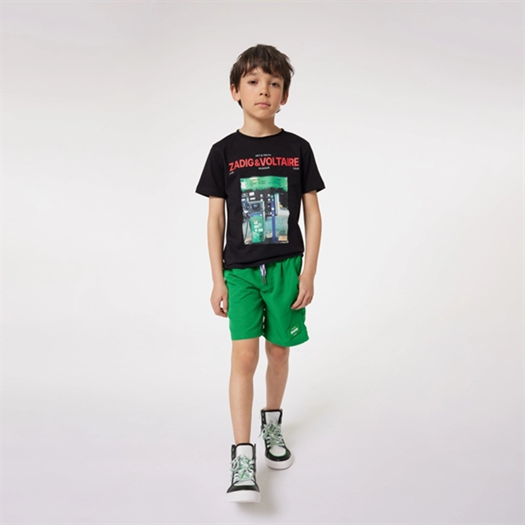 Zadig & Voltaire Black T-shirt Layered Shoulder Design comfortable option