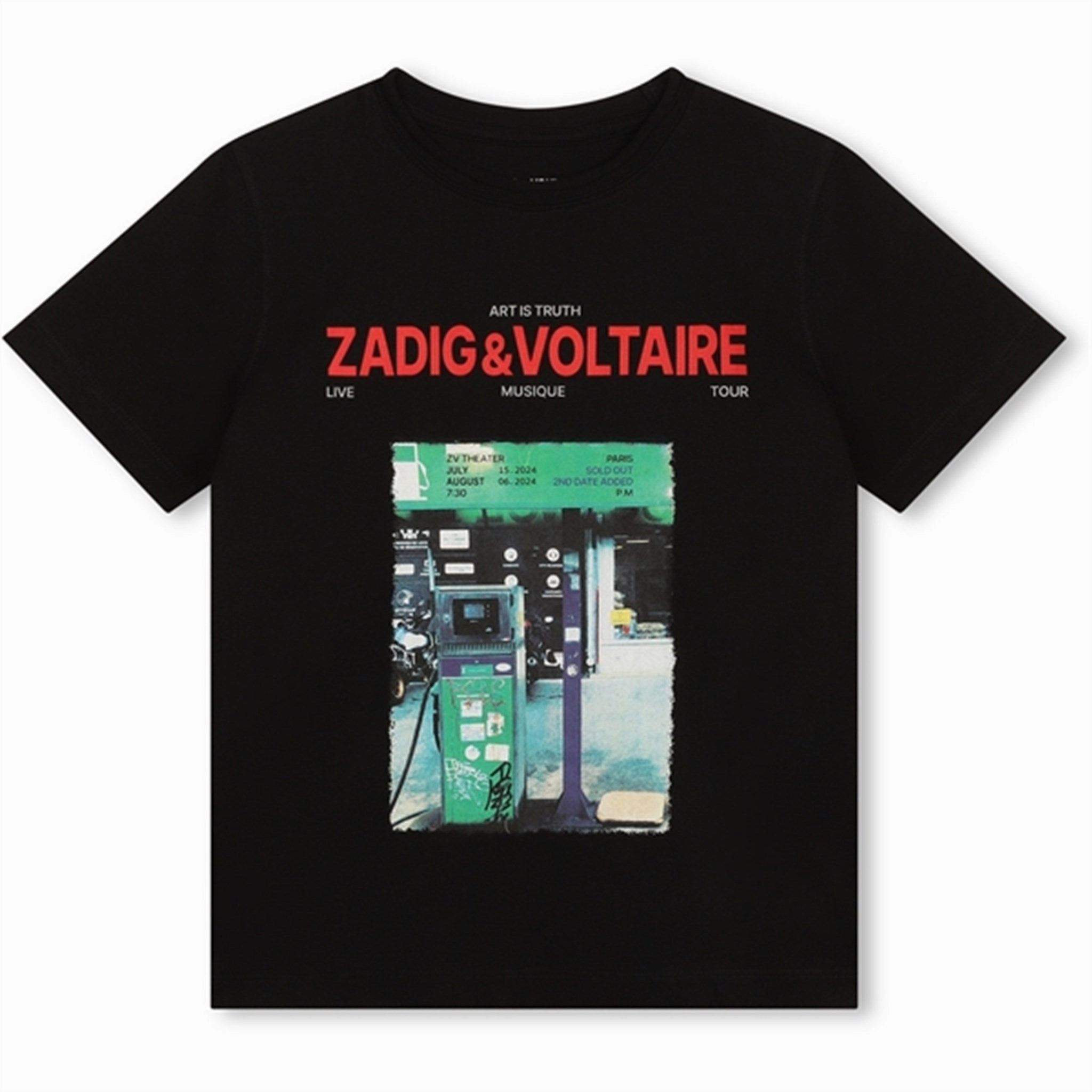 Zadig & Voltaire Black T-shirt EnhancedDurabilityFinish Flexible Neckband