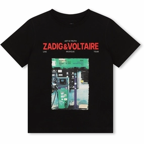 Zadig & Voltaire Black T-shirt EnhancedDurabilityFinish Flexible Neckband