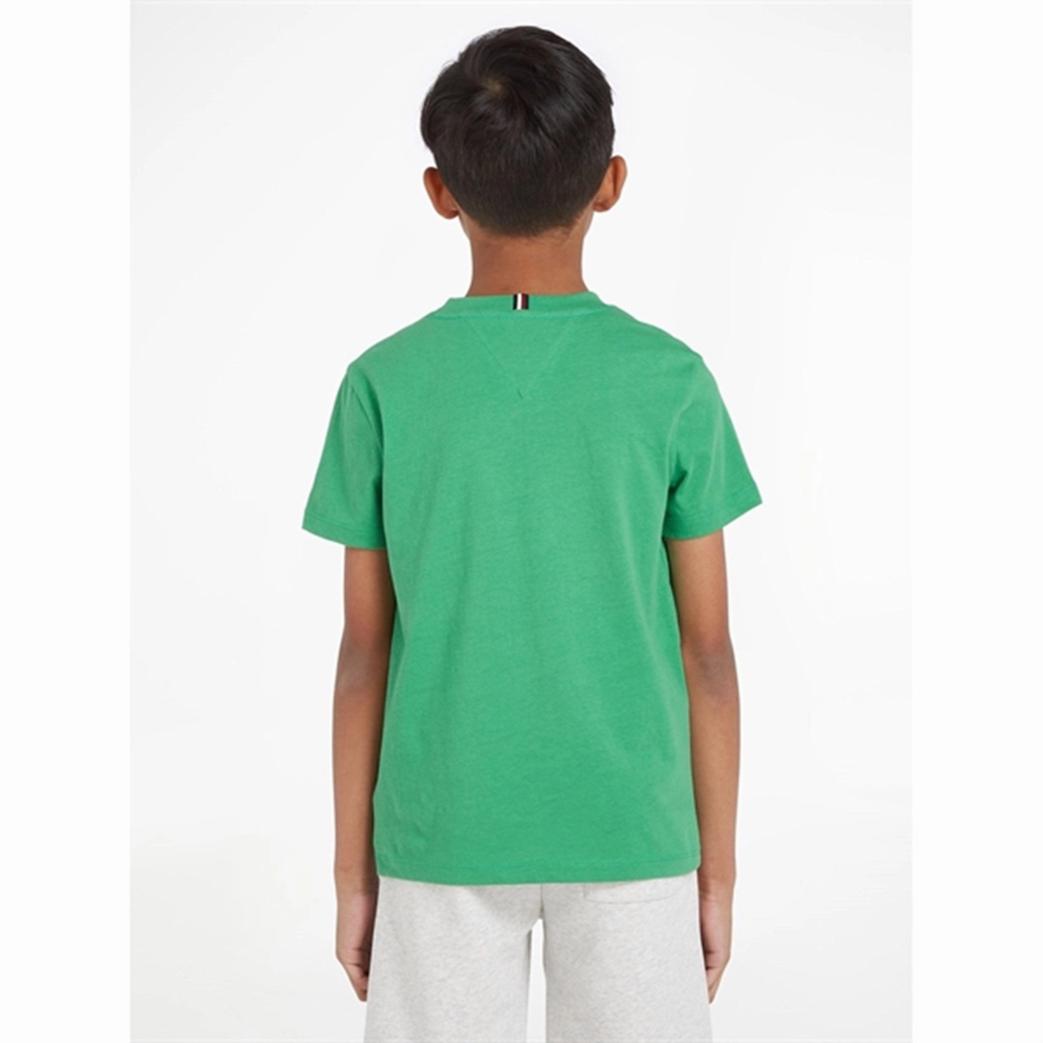 Tommy Hilfiger Arched T-Shirt Coastal Green High Density Weave Eco friendly materials