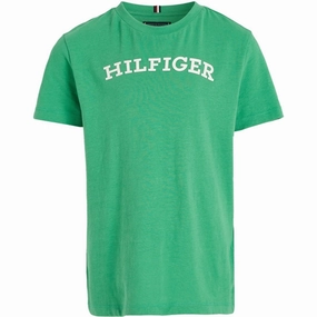 Tommy Hilfiger Arched T-Shirt Coastal Green Cozy Touch