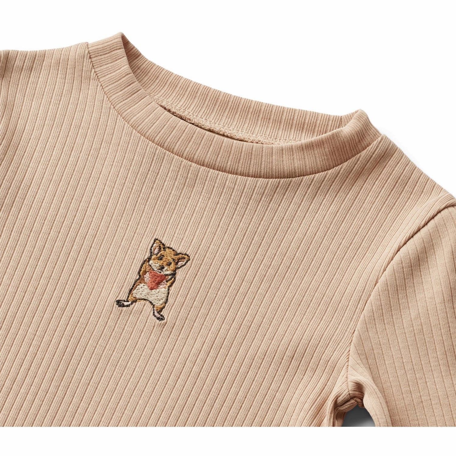 Snag Free Surface Wheat Moonlight Rose Blouse Louann