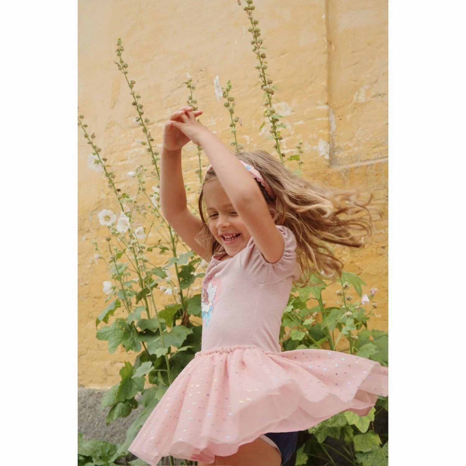 Konges Sl?jd Fairy Etoile Holographic Pink Ada Fairy Ballerina Glitter Dress Love Glow Anti-bacterial