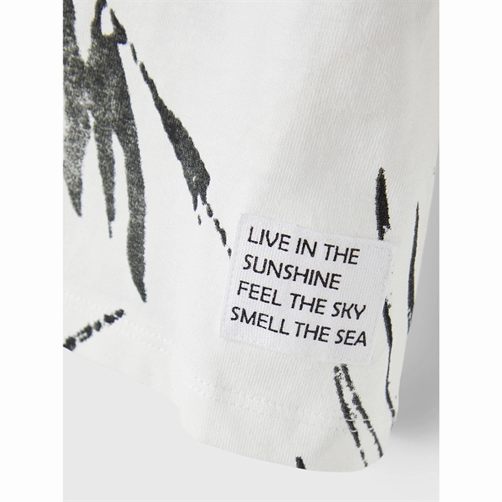 Name it Bright White Flemse T-Shirt Simple Wear