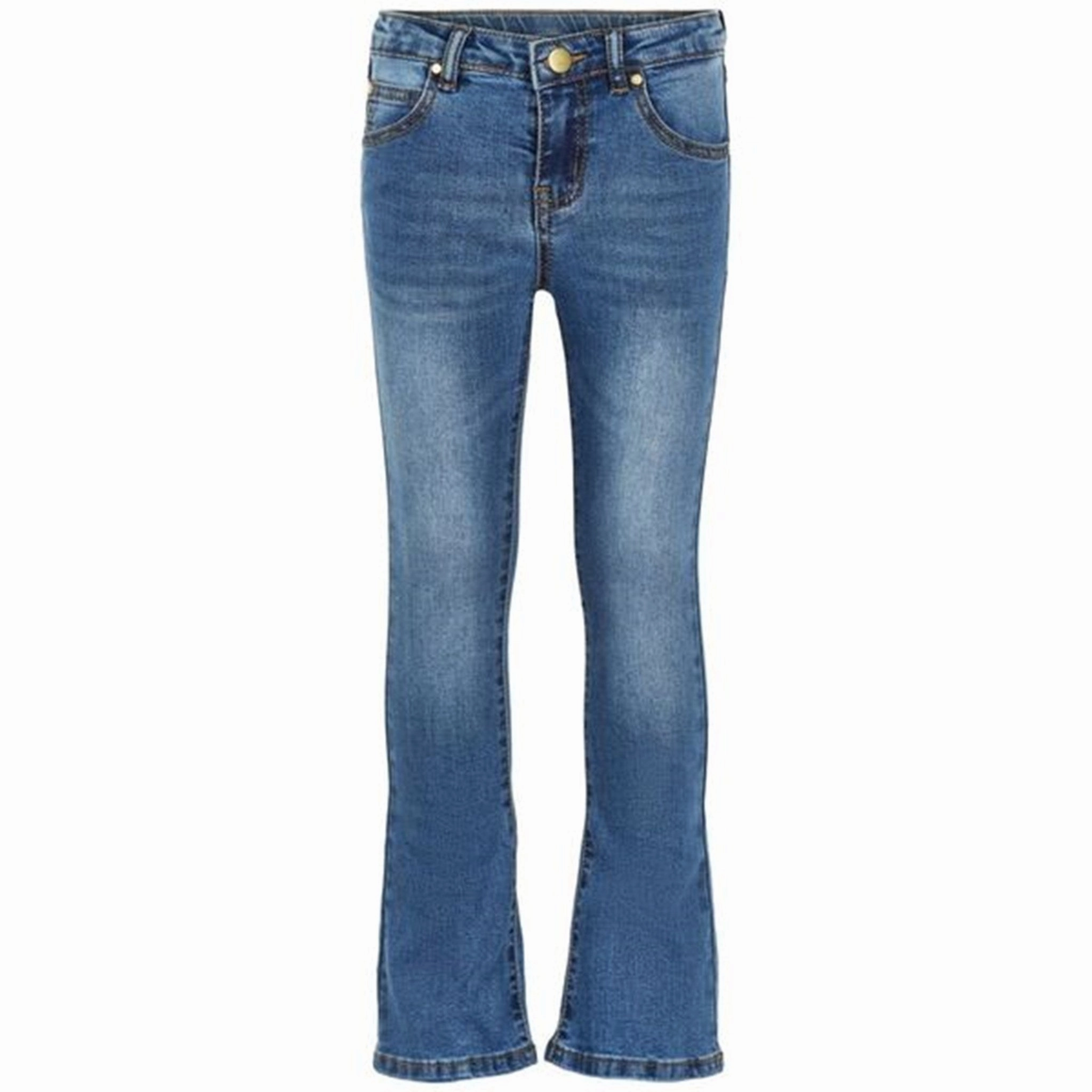 Unfaded Hemline Active Days The New Flared Jeans Blue Denim
