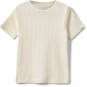 Sofie Schnoor Off White Pipersk T-Shirt Garment Dyed V-Neck