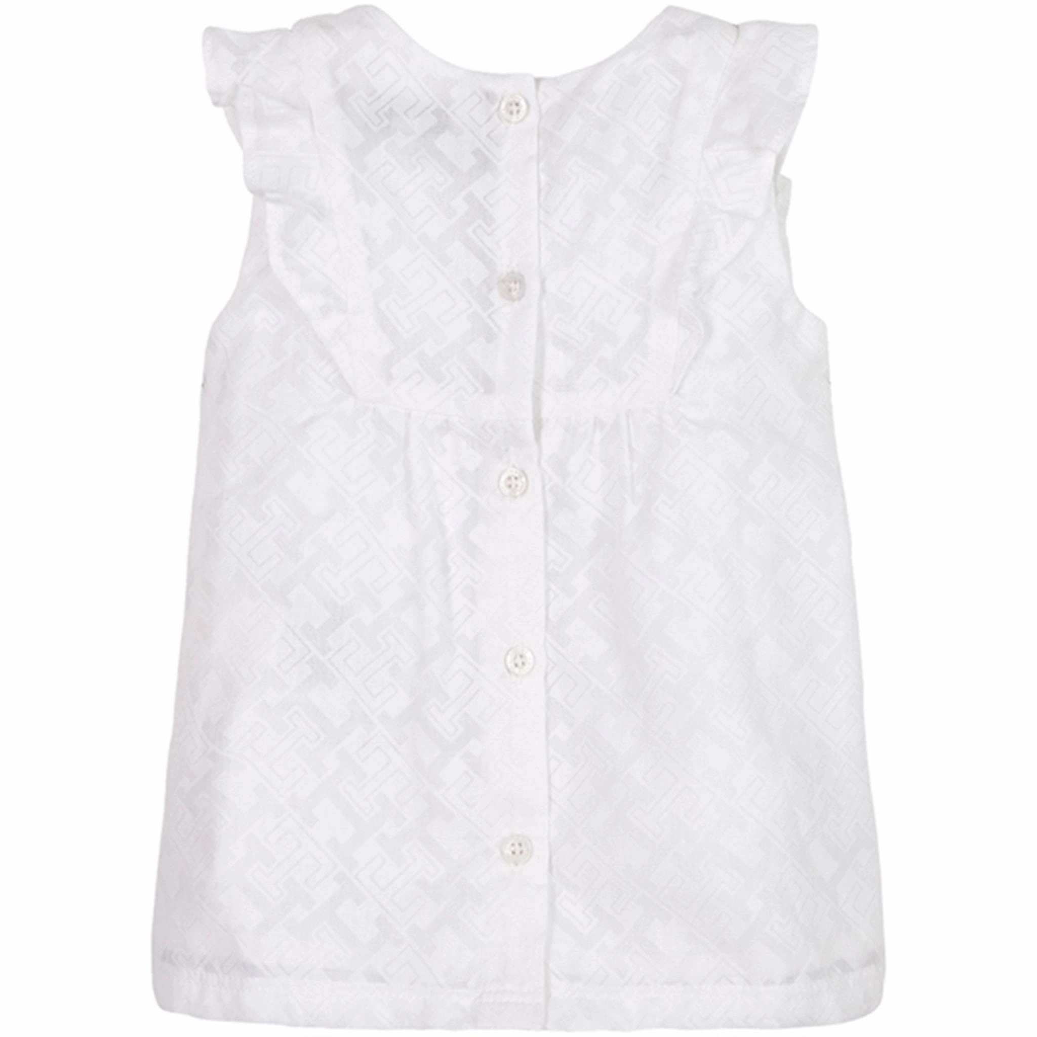 Tommy Hilfiger Baby Striped Dress White Smile Soft Versatile and Comfortable