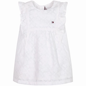 Easy Vibe Tommy Hilfiger Baby Striped Dress White