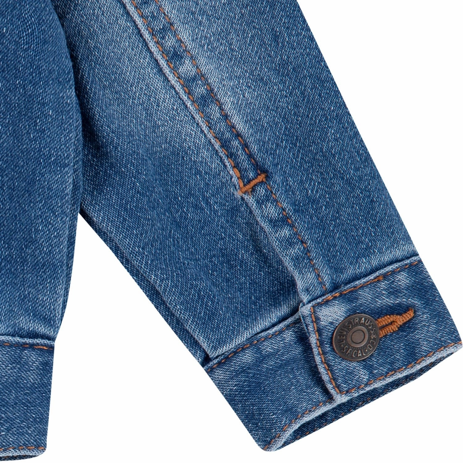 Levi's BLUE Trucker Jacket 3-Piece Set NonSlipInnerLayer Traction Enhancement Pattern