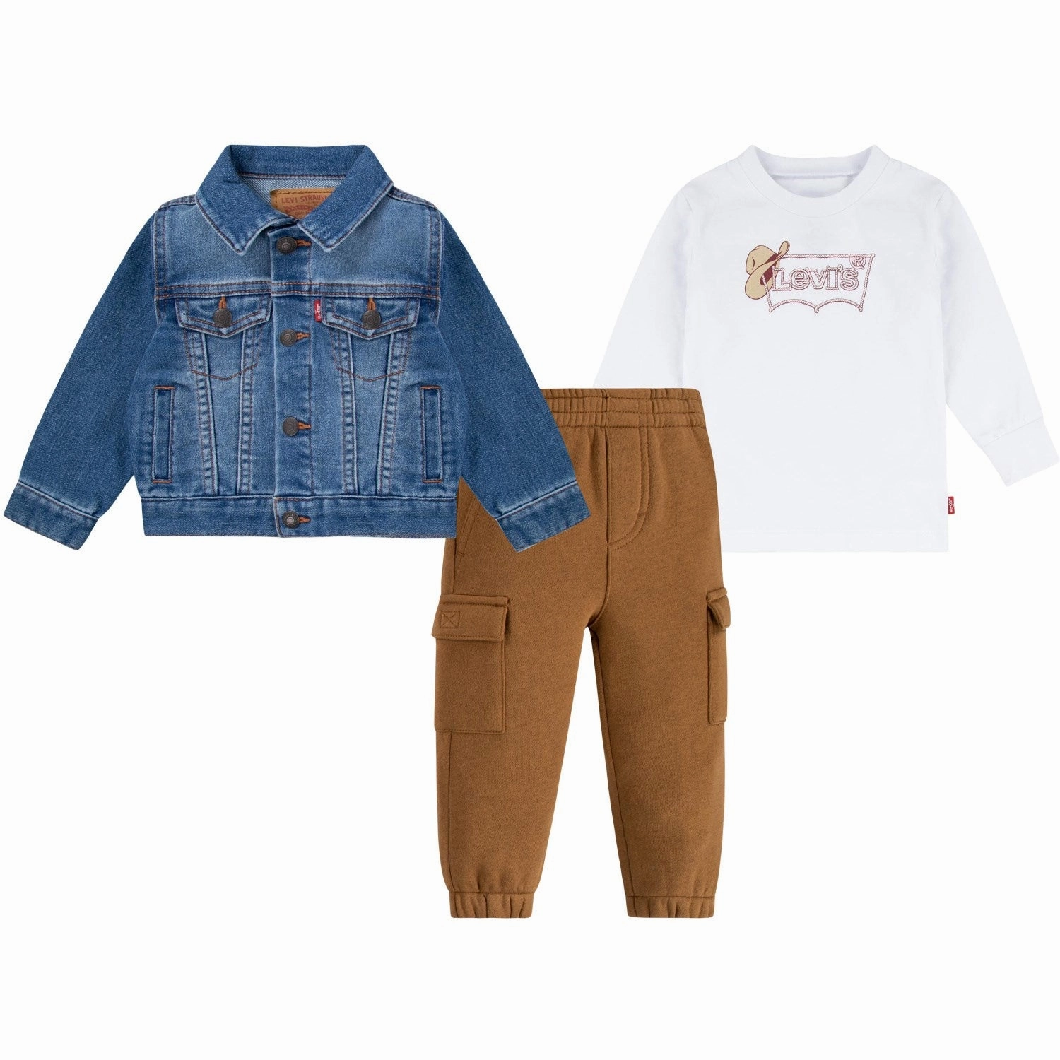 Teenager outfit Levi's BLUE Trucker Jacket 3-Piece Set