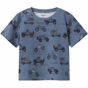 short sleeved Temperature Control Fabric Name It Blue Mirage Helsa Regular T-Shirt