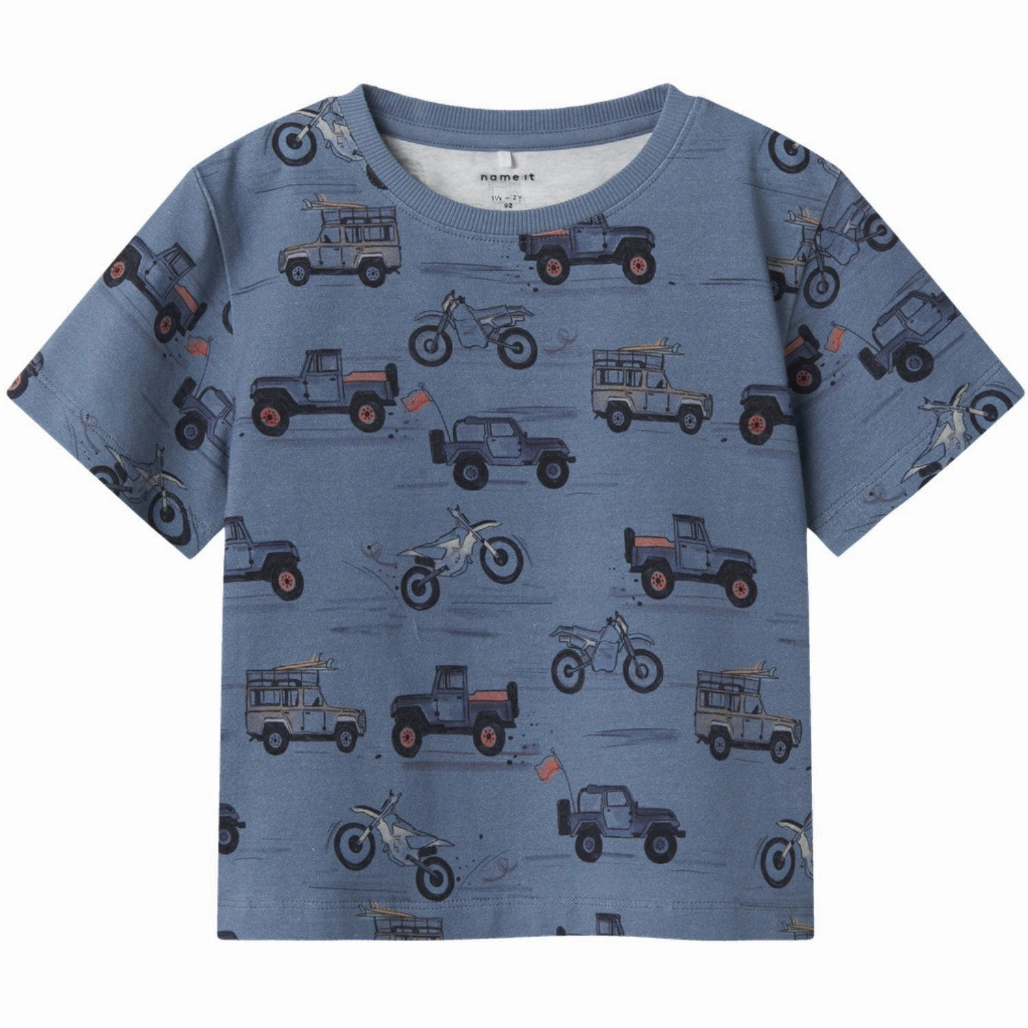 short sleeved Temperature Control Fabric Name It Blue Mirage Helsa Regular T-Shirt