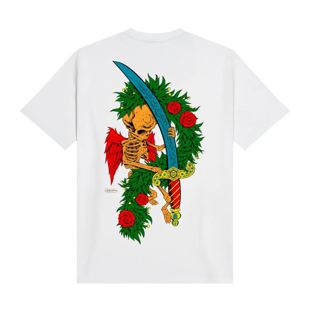 Dolly Noire maglietta manica corta da uomo Asso di Spade TS917-TT-02 bianco Minimal Comfort Brushed Interior Lining