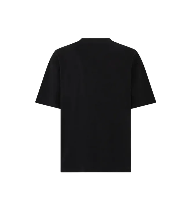 Light Fashion Phobia maglietta nera manica corta da adulto PH00540 stampa fulmini bicolore blu-giallo