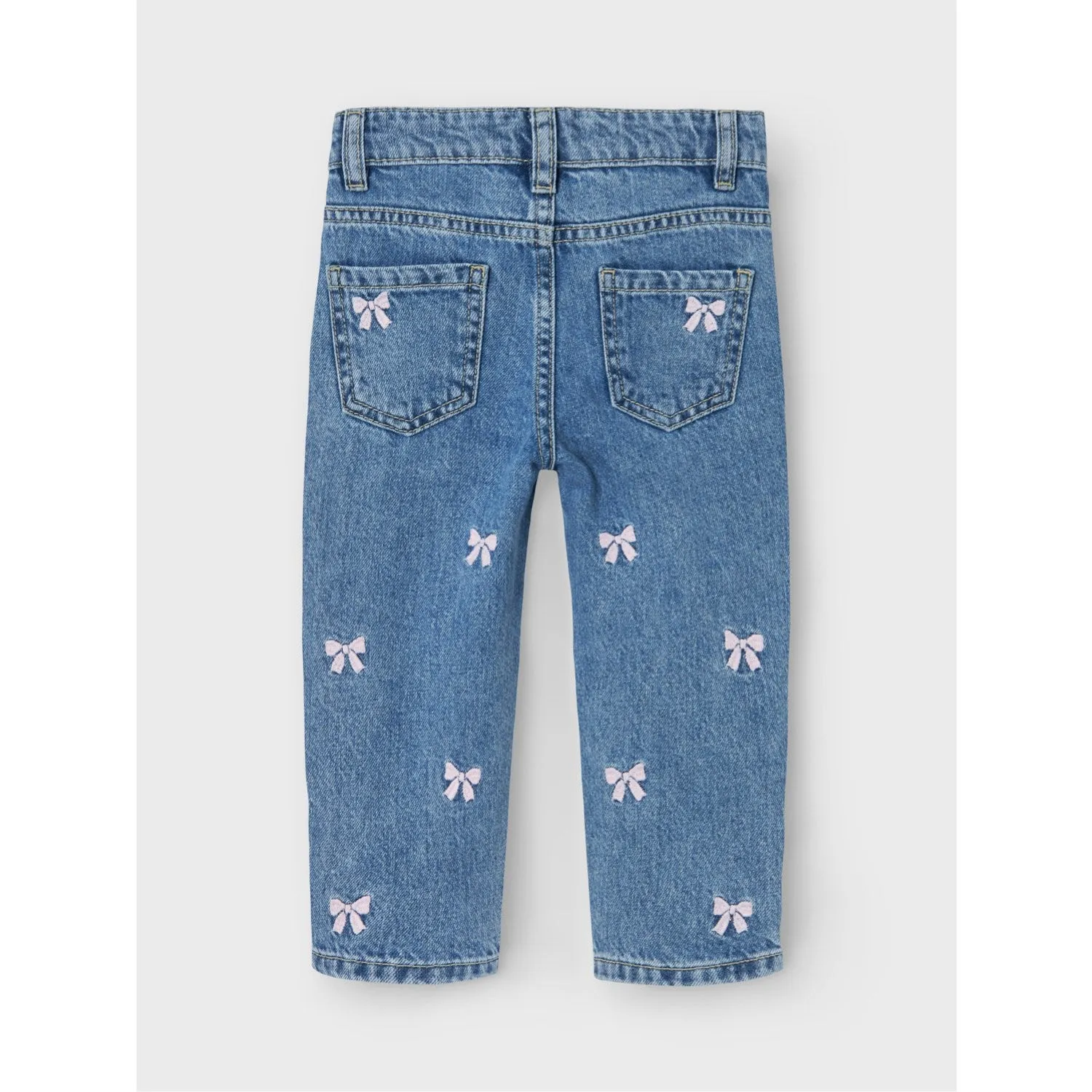 Function Ready Name It Medium Blue Denim Bows Bella Mom Embroidery Jeans Noos