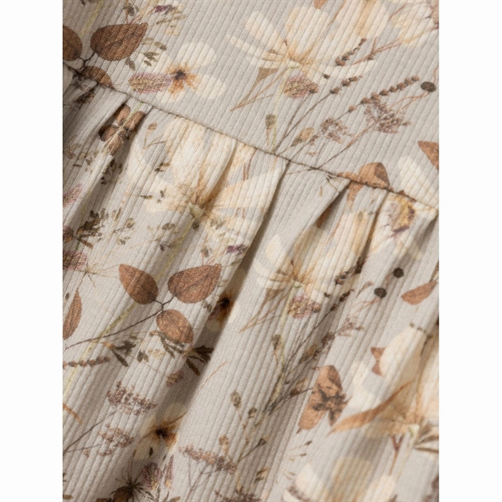 Piped-Edge Softly Structured Name it Oatmeal Niara Dress