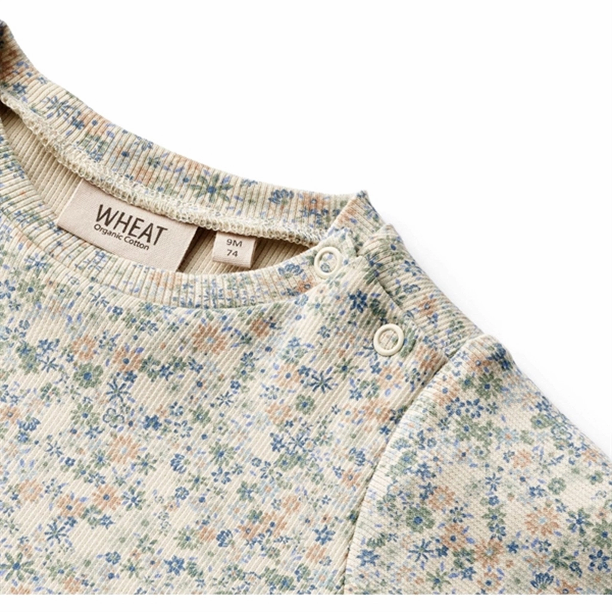 Smart Look Soul Warm Wheat Sandshell Mini Flowers Jersey Dress Anna