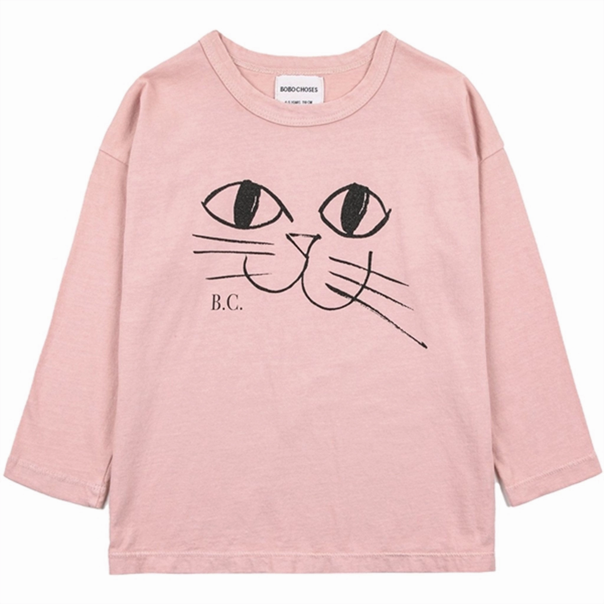 Bobo Choses Pink Smiling Cat Blouse Spring Collection Cocktail Party