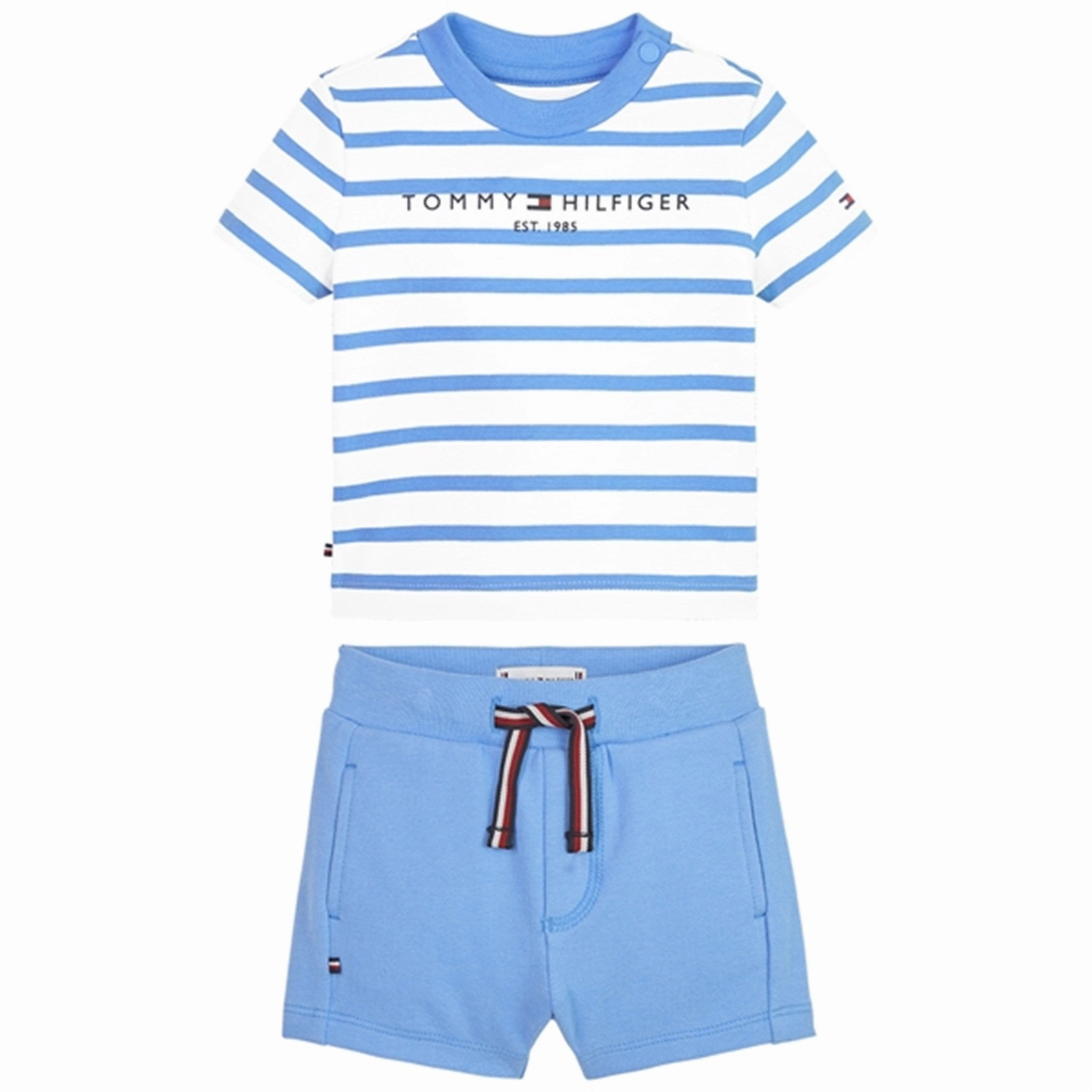 Tommy Hilfiger Baby Essential Striped Set Skysail UPFProtection High-Performance Fit