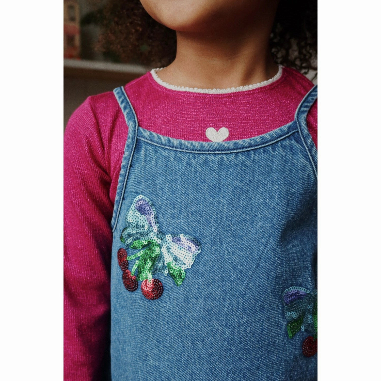 Konges Sl?jd Amarena Sequin Magot Sequin Strap Dress GOTS Soft Touch