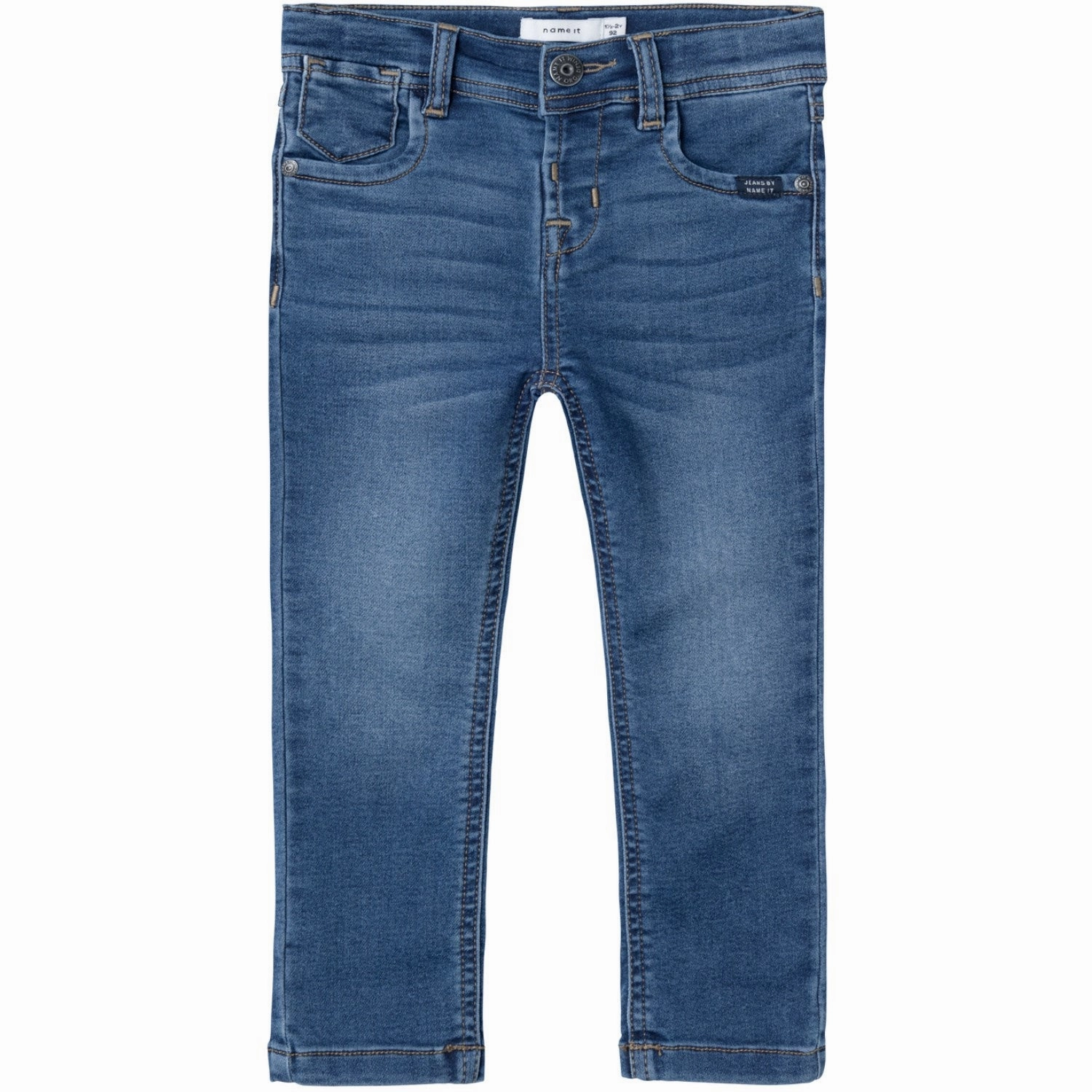 High Durability Thread Name It Dark Blue Denim Silas Slim Sweat Jeans Noos