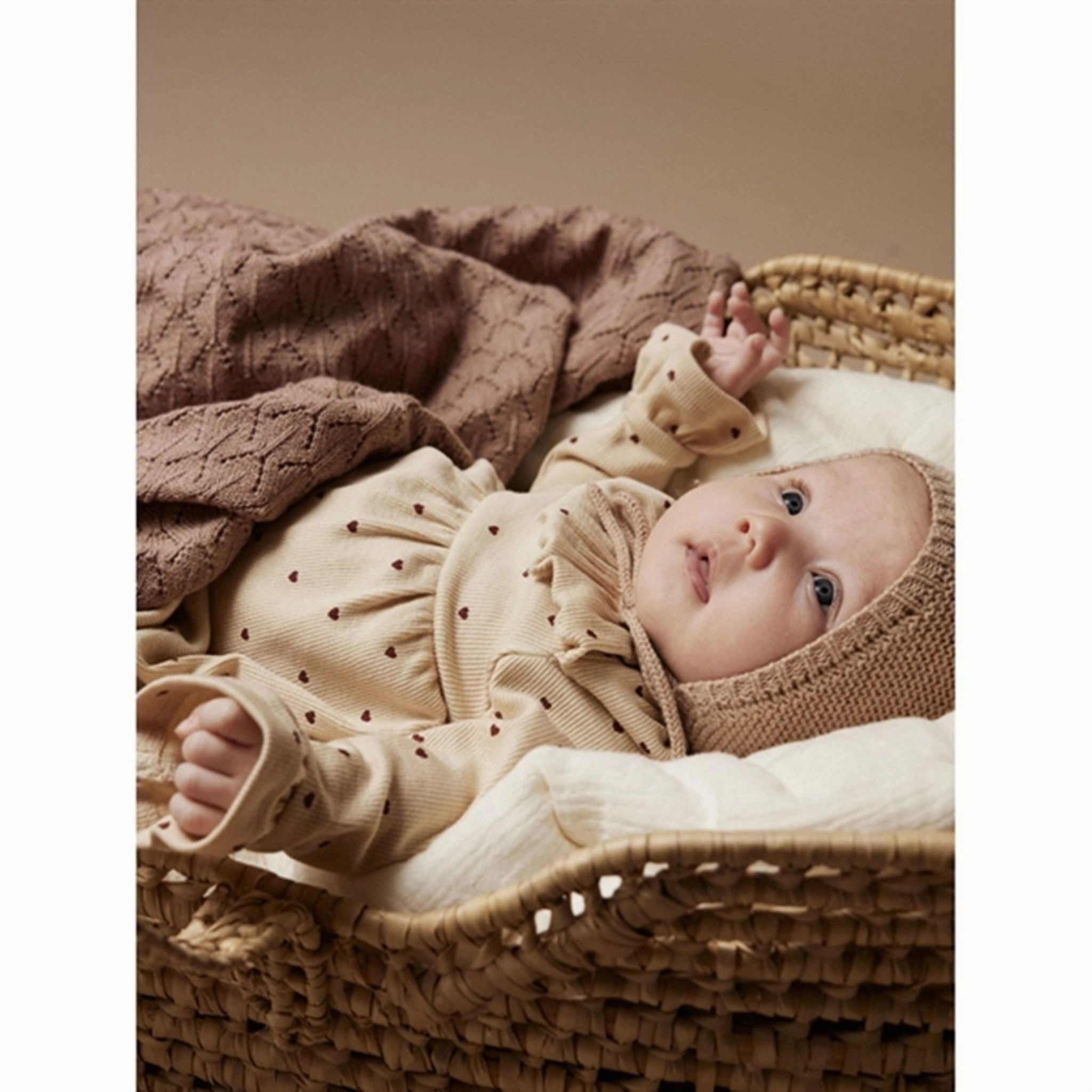 Lil'Atelier Wood Ash Heart Gago Kem Body Dress AOP Subtle Comfort