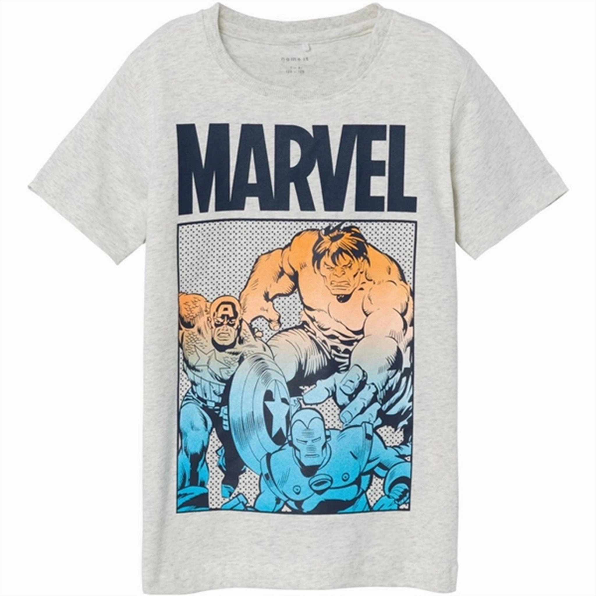 Name it Light Grey Melange France Marvel T-Shirt Comfy Pieces Cozy and Comfortable