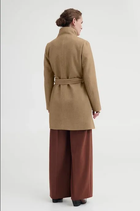 b.young cappotto da donna Bycilia 20811770 1713201 tannin melange Grid Backlined Interior