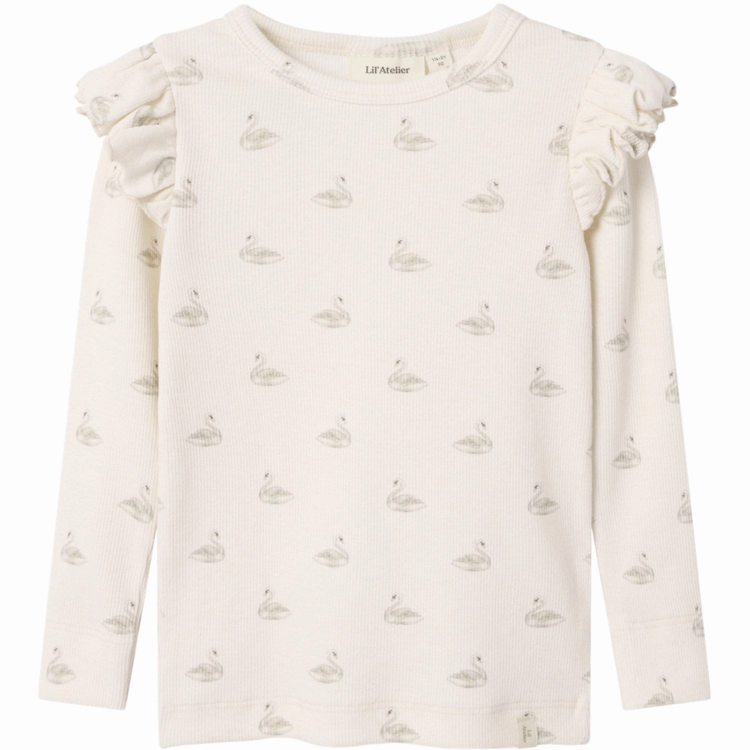 Versatile use All-Ages Fit Lil'Atelier Pastel Parchment Swan Nmfgavo Eko Ls Slim Top Lil Noos