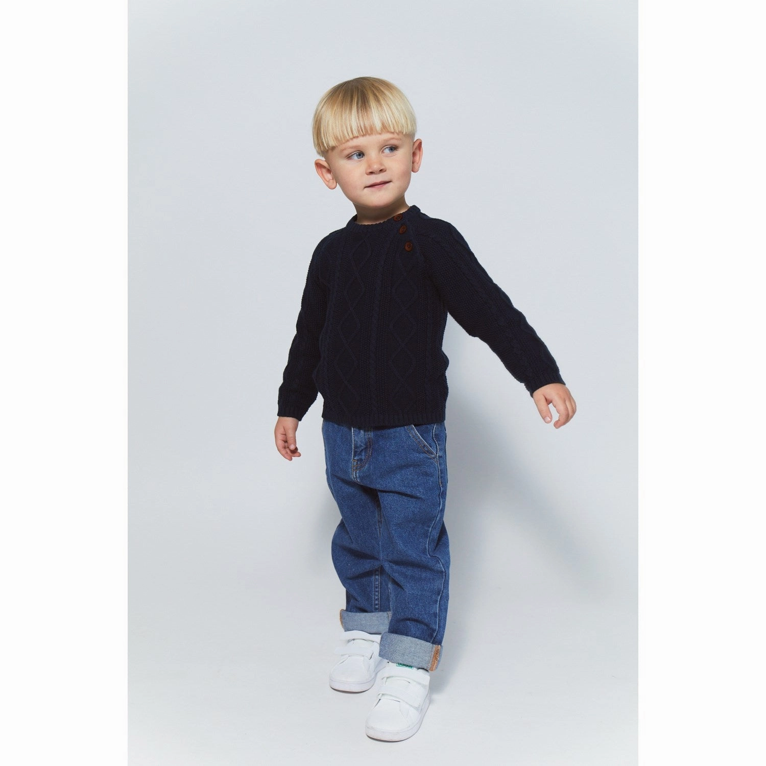 Youth Outfit Go Anywhere Look Copenhagen Colors Indigo Blue Washed Organic Junior Jeans Regular Fit