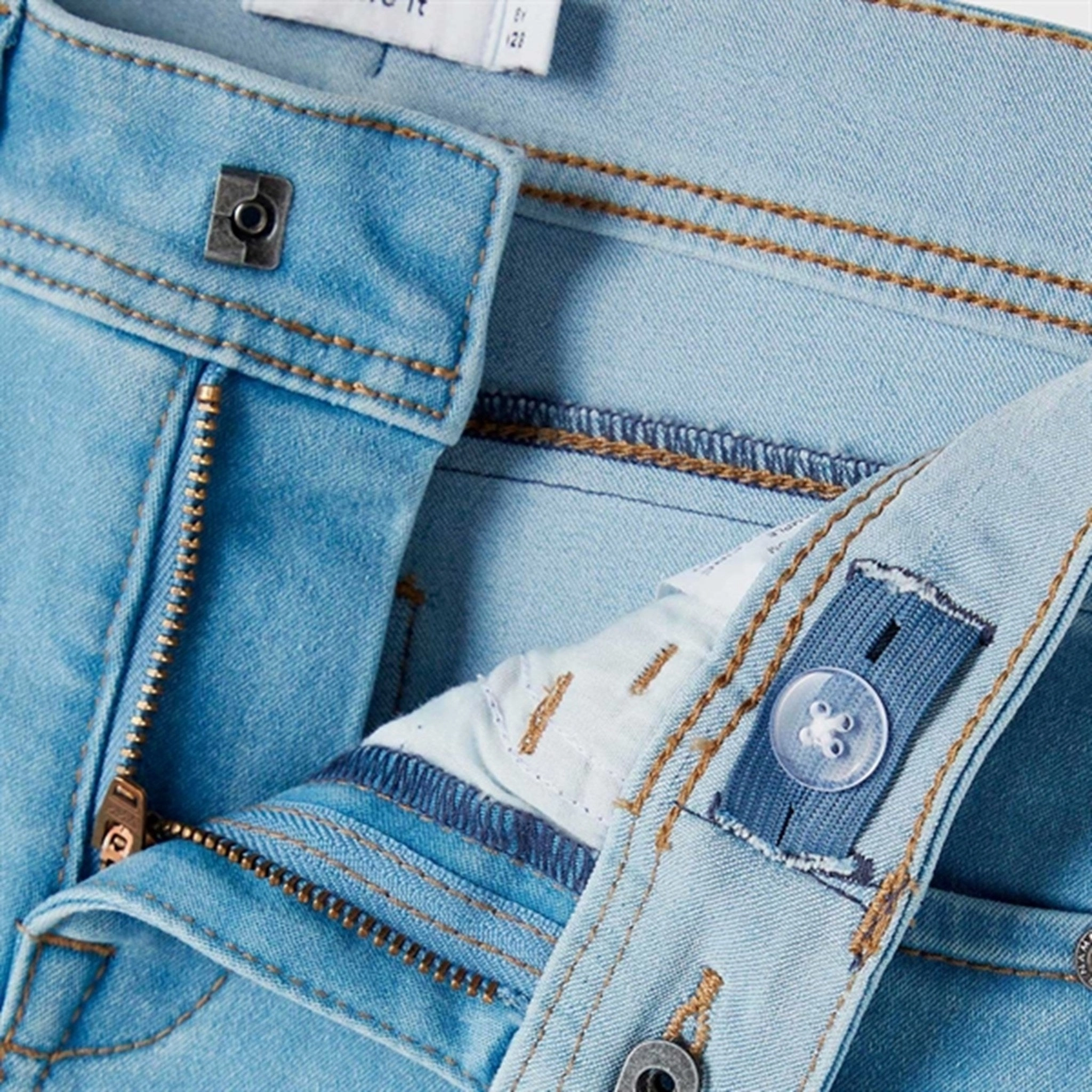 Name it Light Blue Denim Silas NOOS Jeans Flat Lock Stitching City Ready