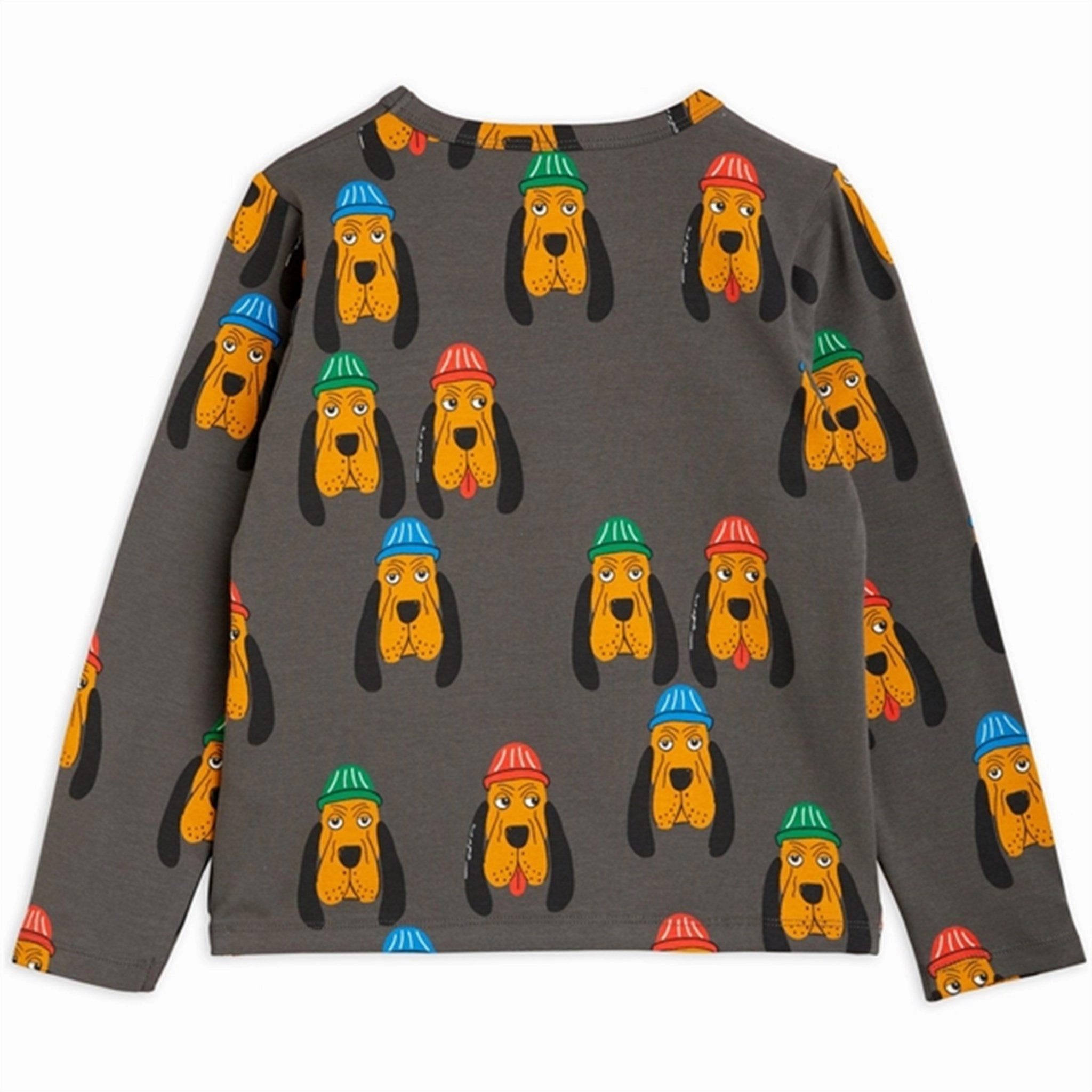 Preppy Vibe Mini Rodini Bloodhound Aop T-shirt Grey