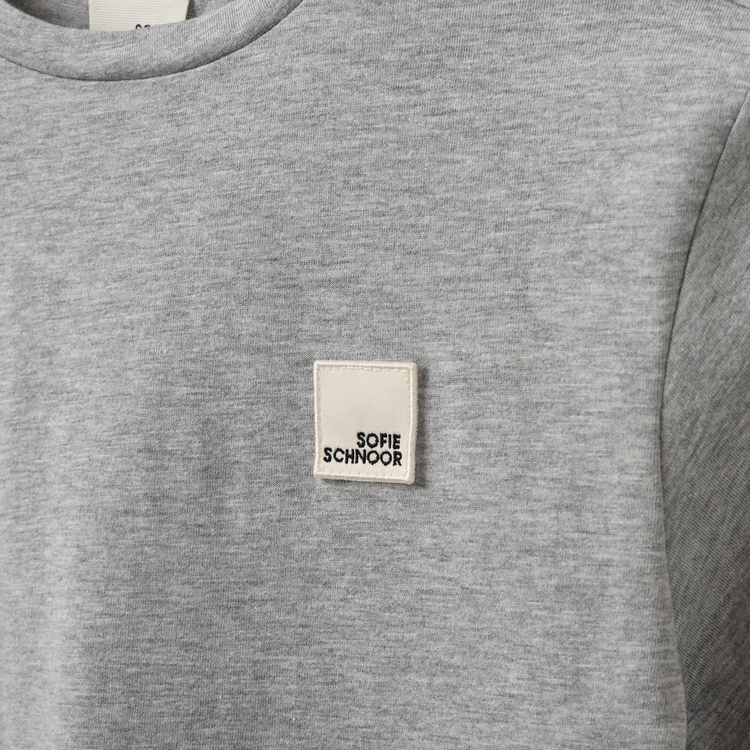 Sofie Schnoor Grey Melange T-Shirt Essential Comfort Sporty Comfort